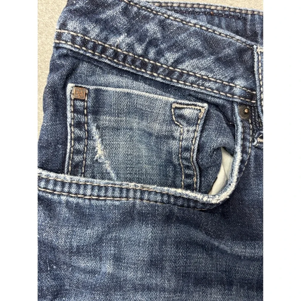 Buffalo David Bitton Driven Straight Fit Men's Jeans 36/30 Distressed Denim